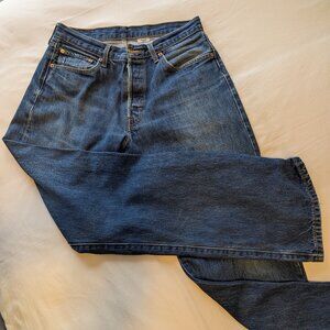 Levis 501 Classic Button Fly Jeans 34x34